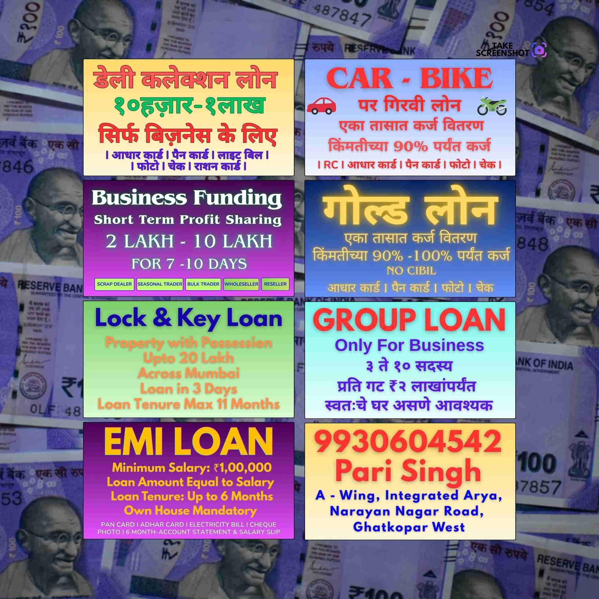 business funding near chitra cinema