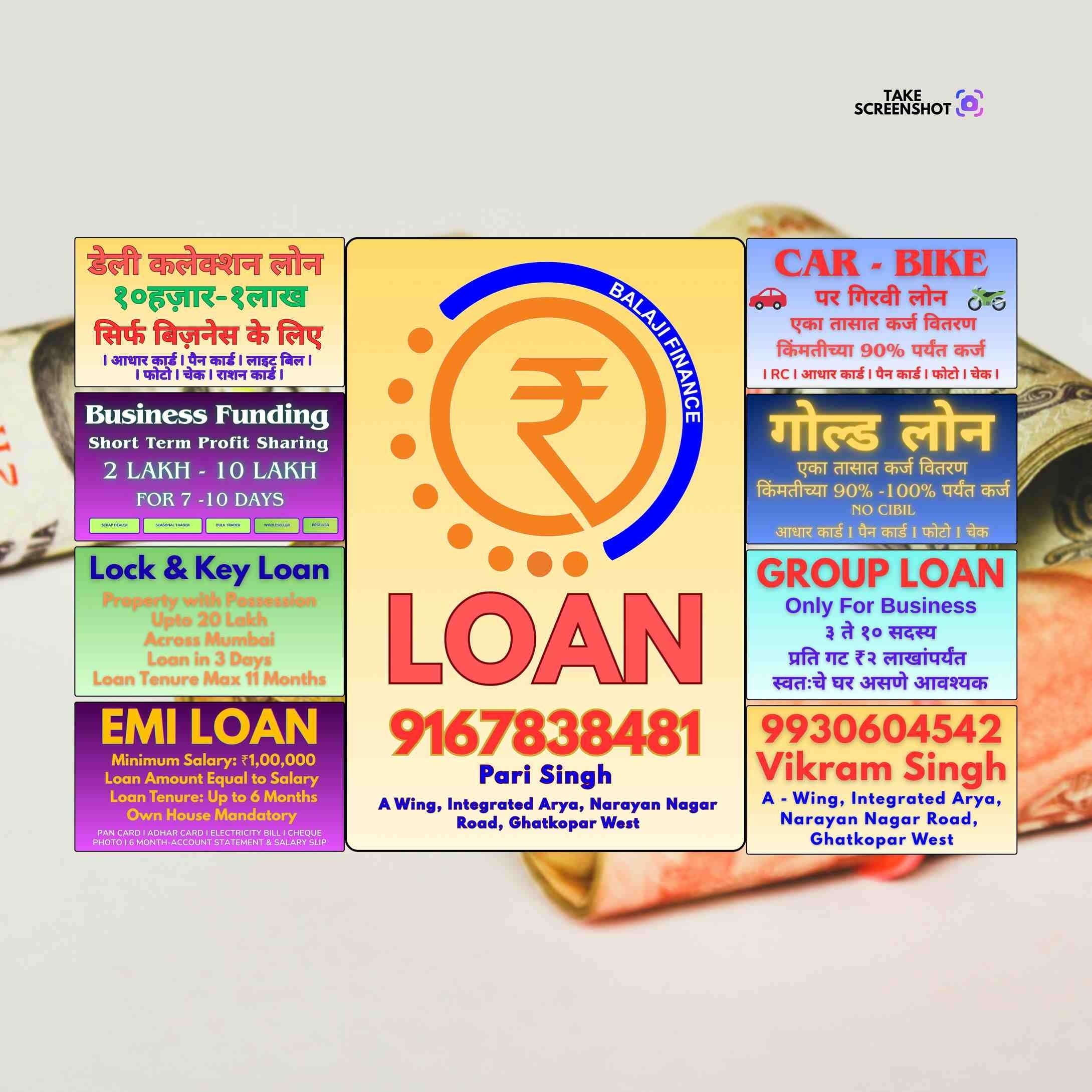 private finance in bharat nagar banner