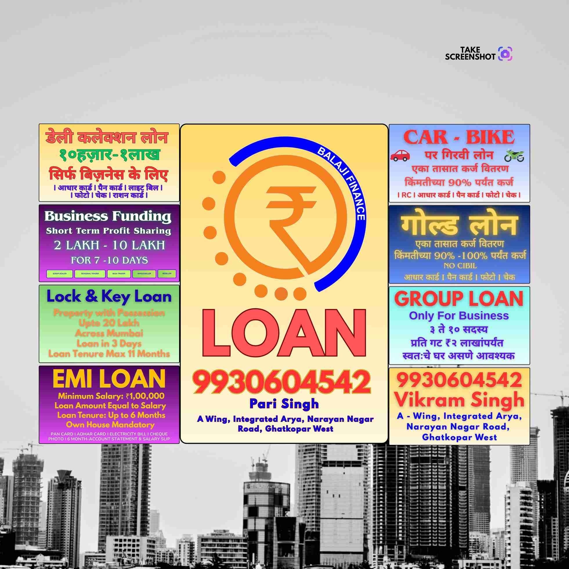 same day loan near railway station in malad west banner
