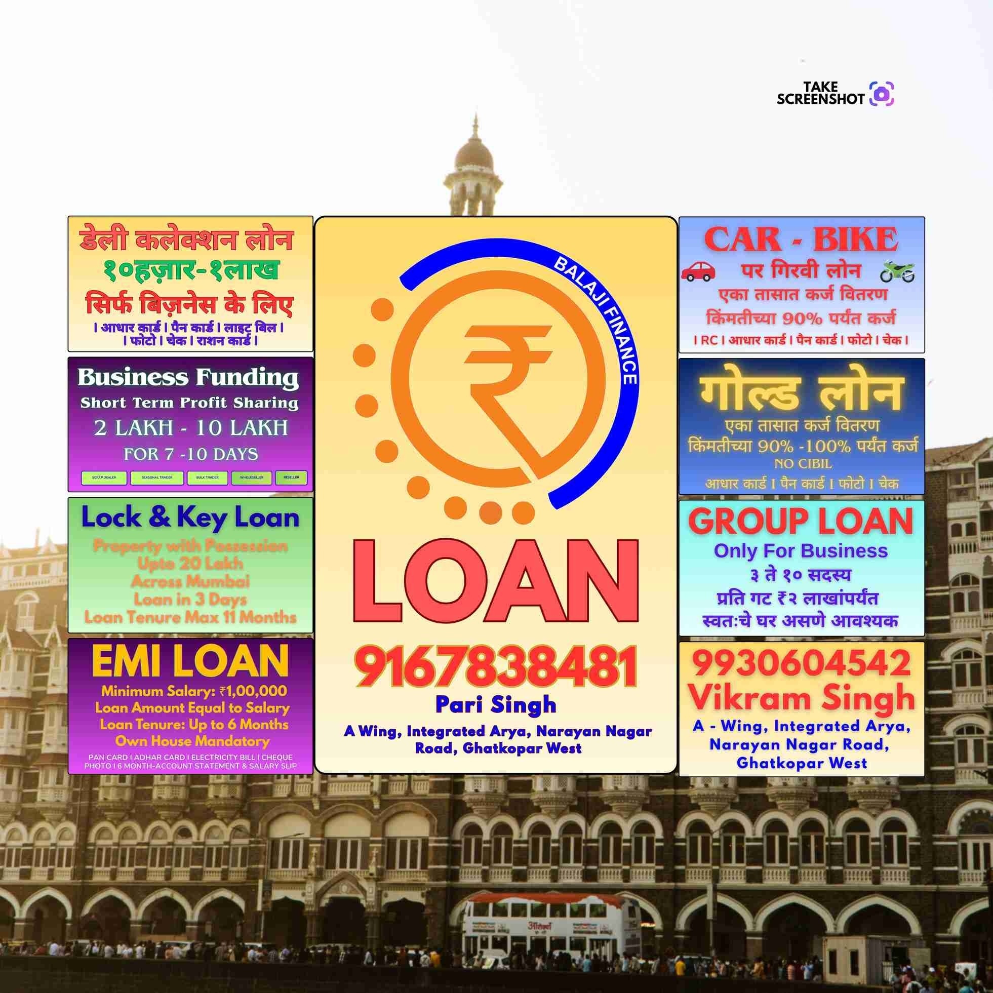urgent loan in bhandup banner