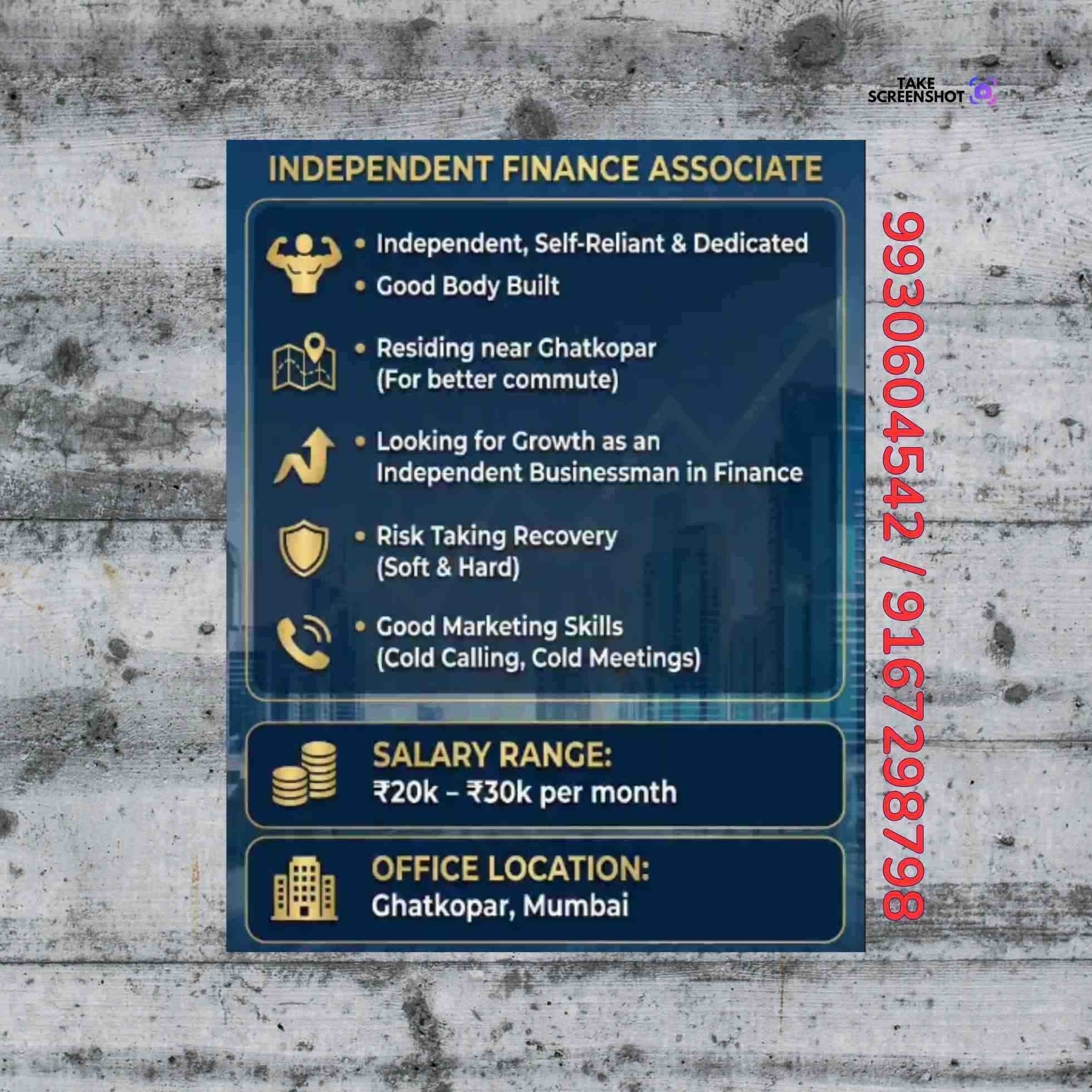 loan ka office in linking road banner