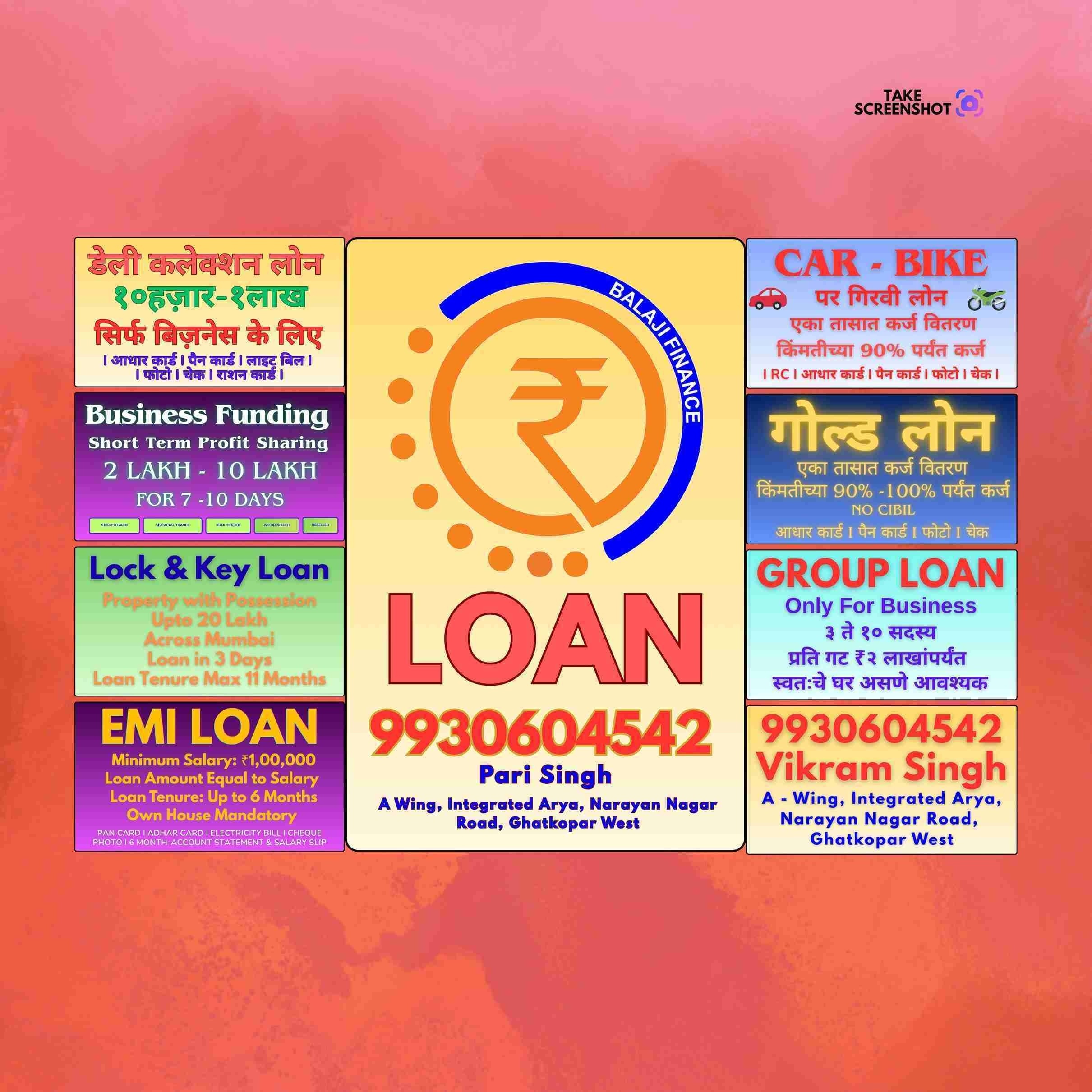 short term business loan near chembur camp shopping mall banner