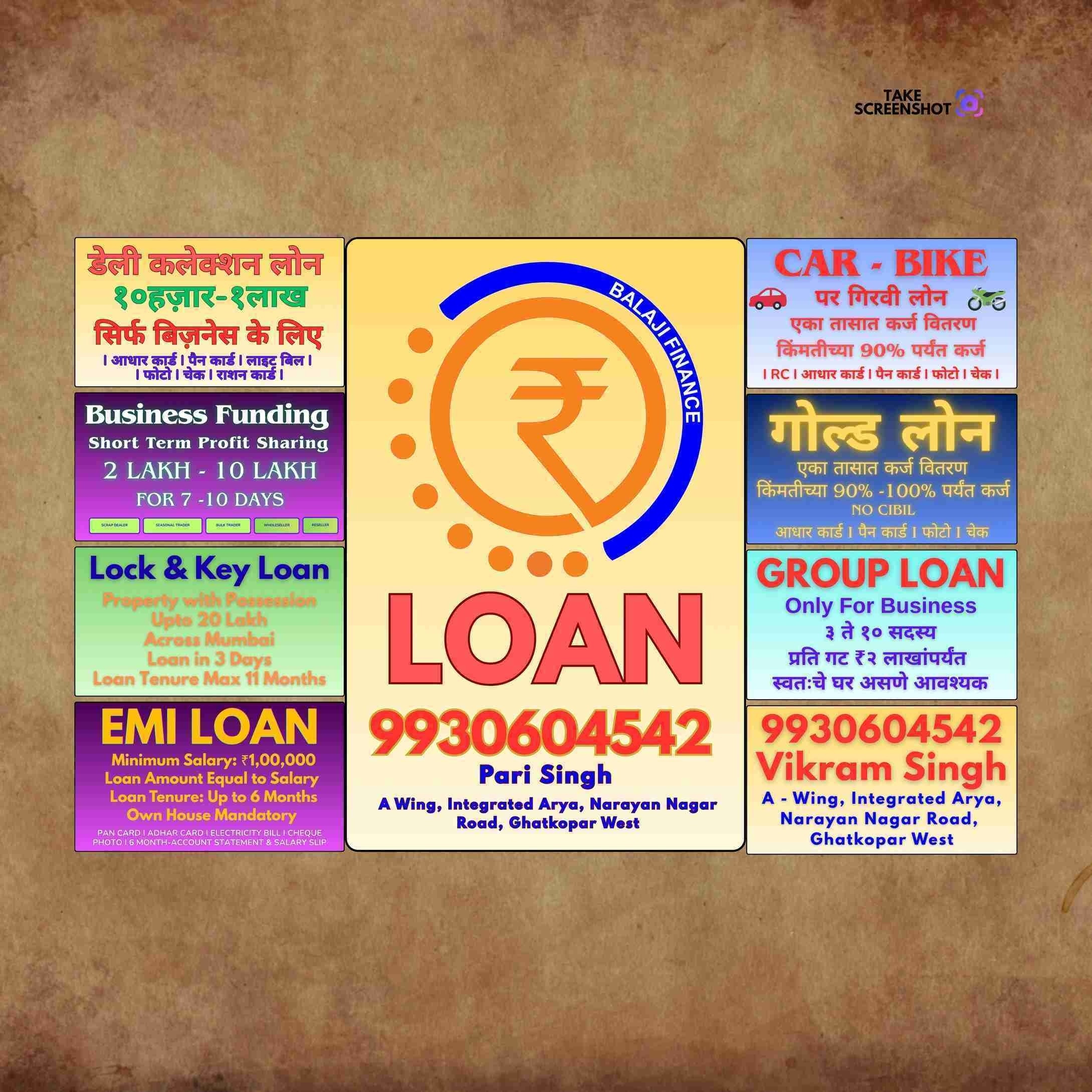 daily collection loan near irla banner